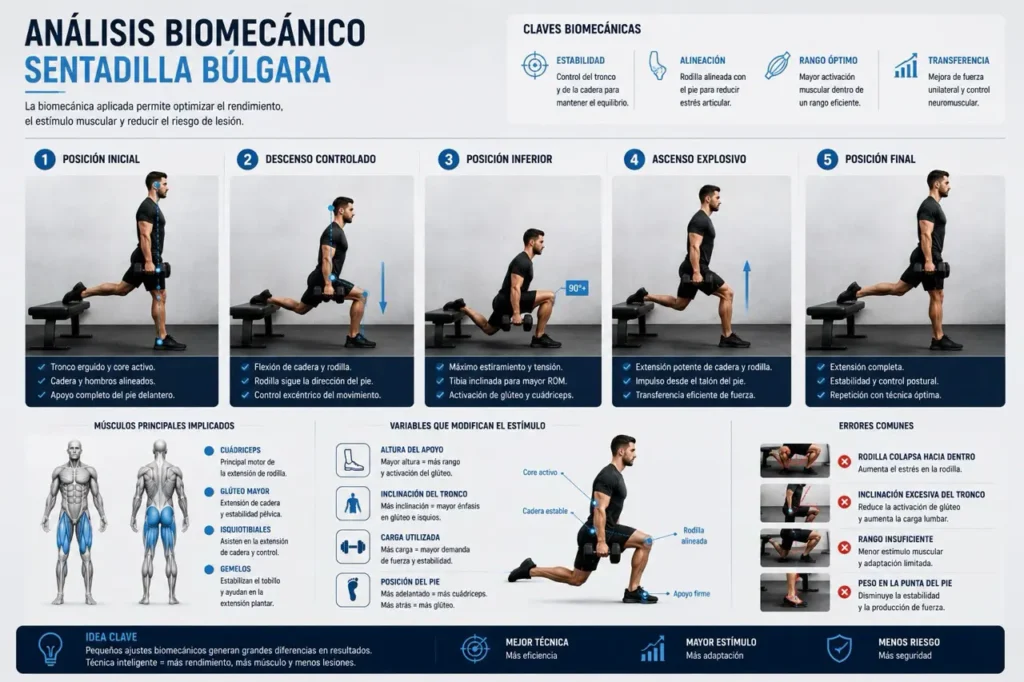 análisis biomecánico de la sentadilla búlgara