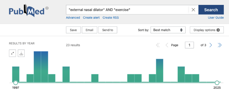 Investigación sobre tiras nasales
