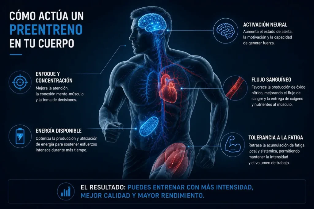 Qué hace un preentreno en tu cuerpo
