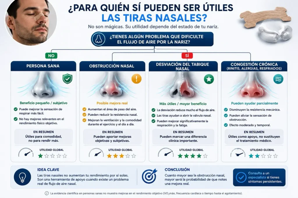 Tiras nasales y problemas respiratorios
