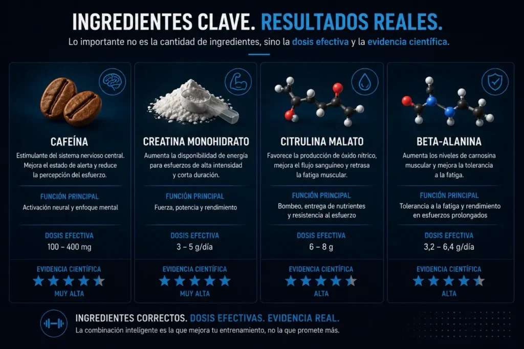 ingredientes mejor preentreno