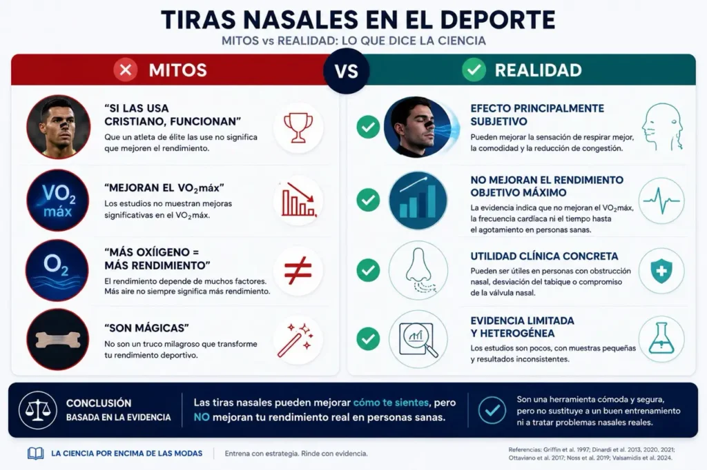tiras nasales en el deporte