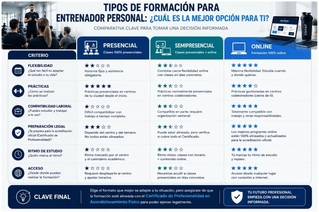 Curso de Entrenador Personal Online en Murcia o presencial