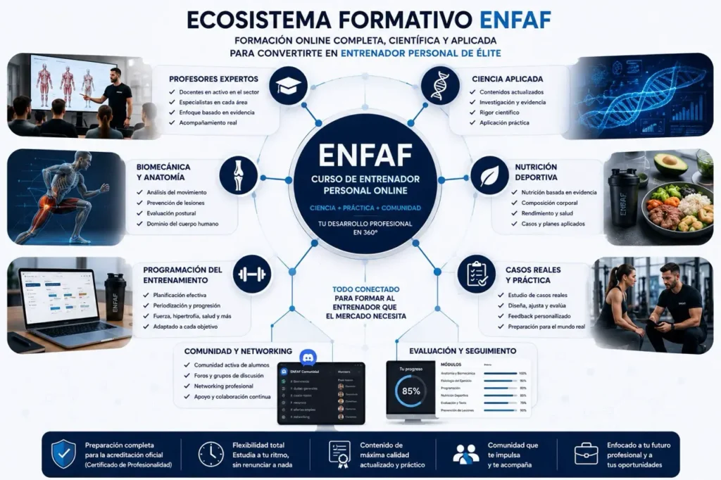 curso entrenador personal de enfaf ecosistema formativo