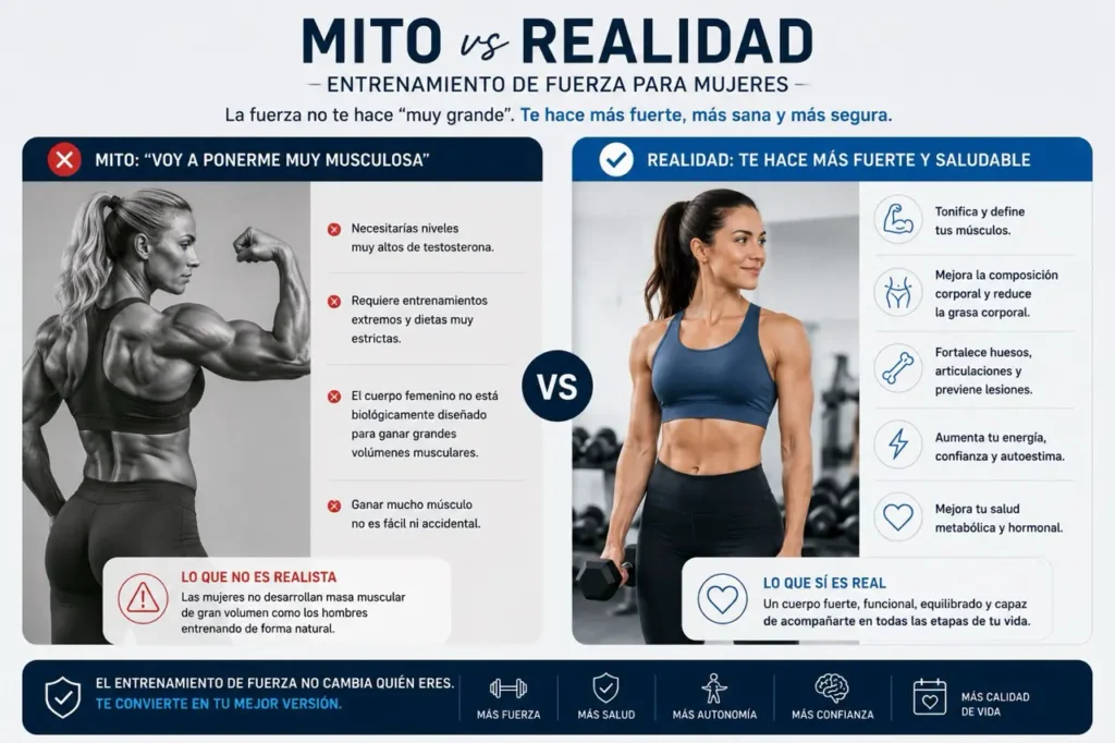 mitos y realidad entrenamiento de mujeres