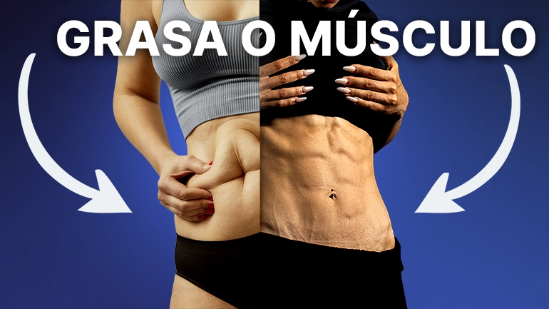 como saber si estoy ganando masa muscular o grasa