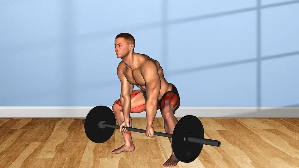 Peso muerto rumano para estimular el glúteo en estiramiento