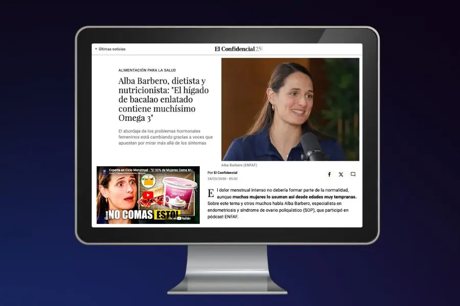 Alba Barbero papel omega 3 salud hormonal