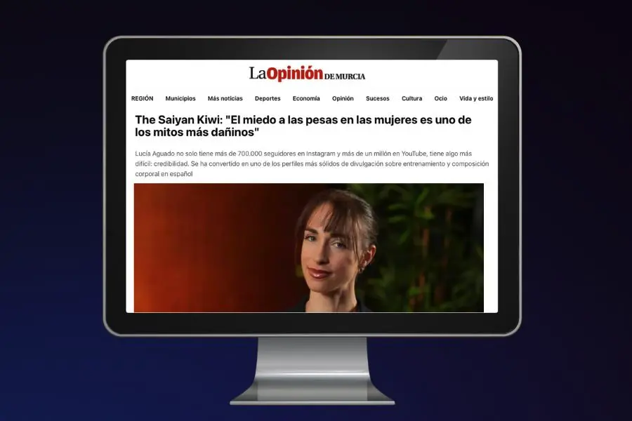 Lucía Aguado en La Opinión de Murcia