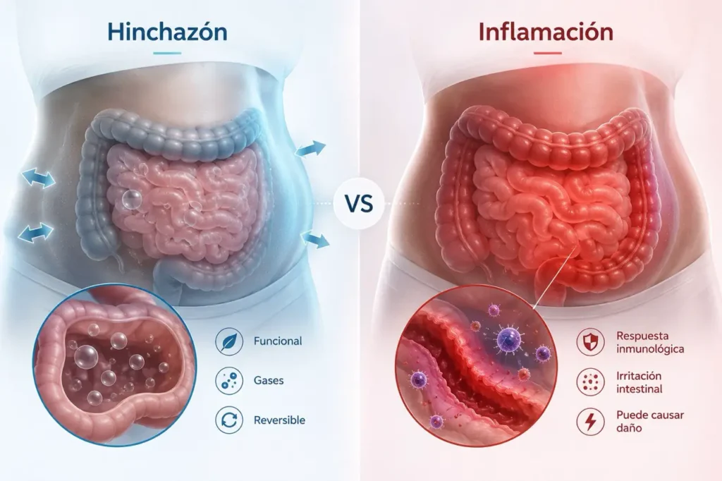 Diferencia entre hinchazón e inflamación