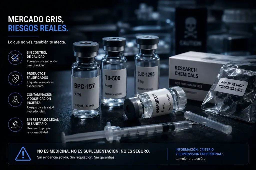 Mercado negro, laboratorios clandestinos y productos falsificados