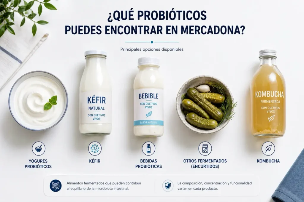 Qué probióticos puedes encontrar en Mercadona