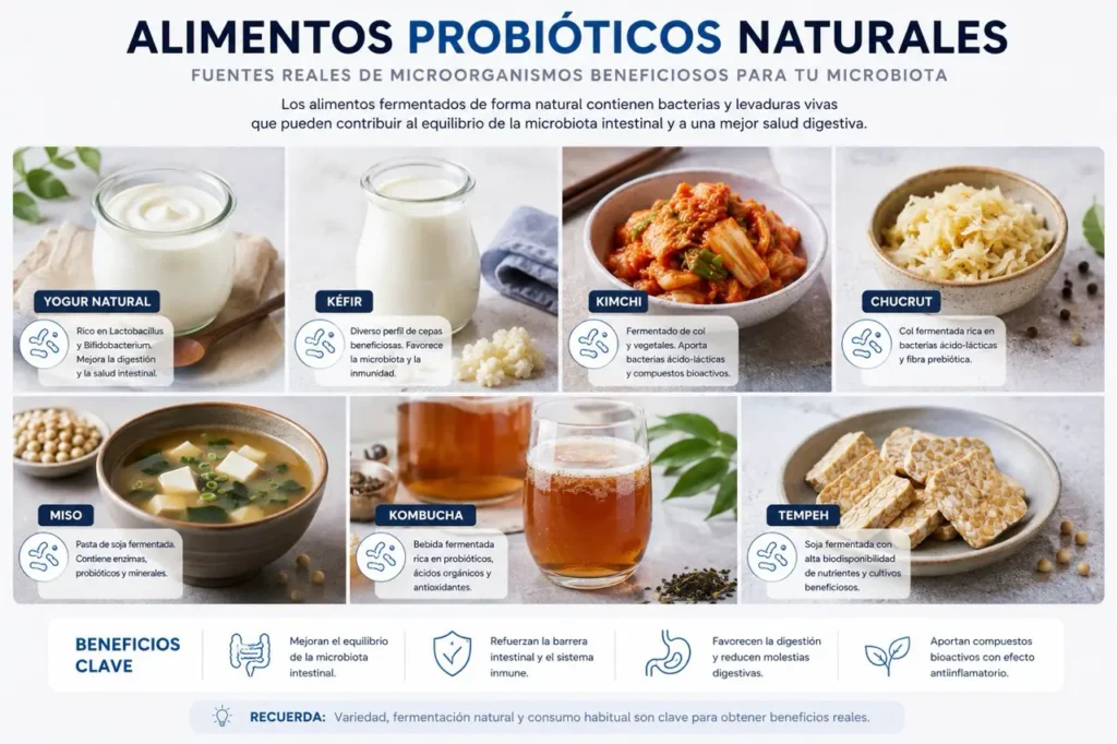 alimentos probióticos naturales