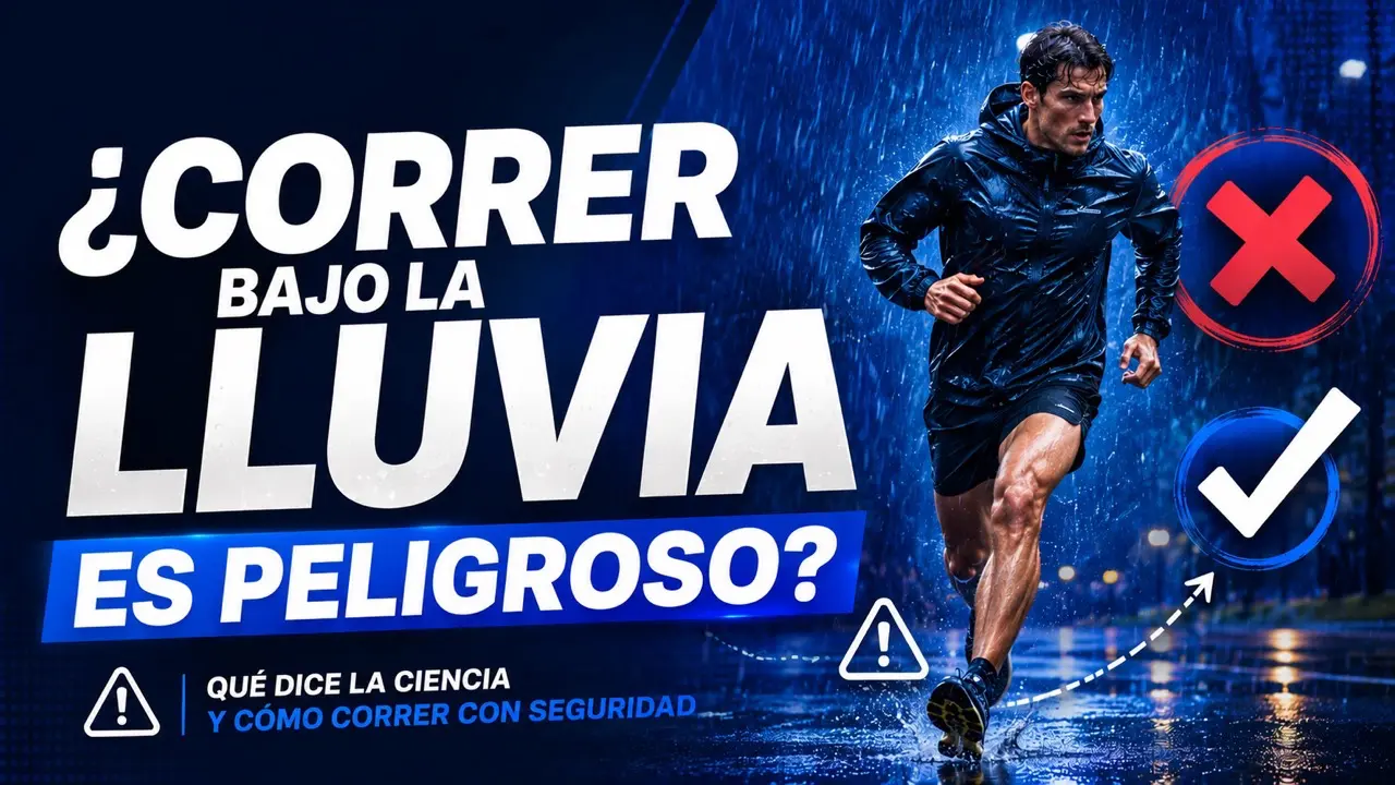 correr bajo la lluvia es peligroso