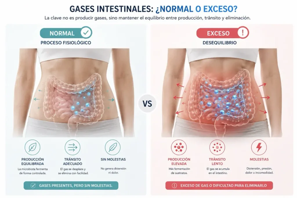 cuándo es normal tener gases