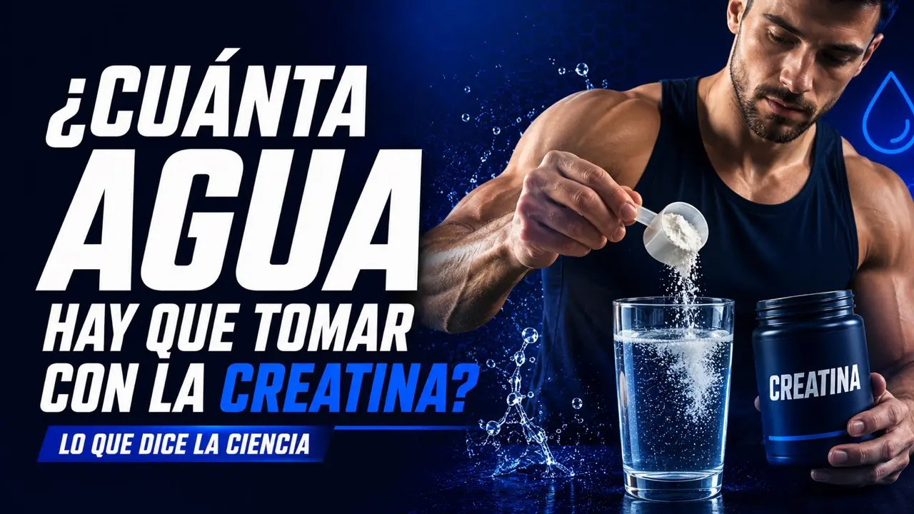 cuánta agua tomar con creatina