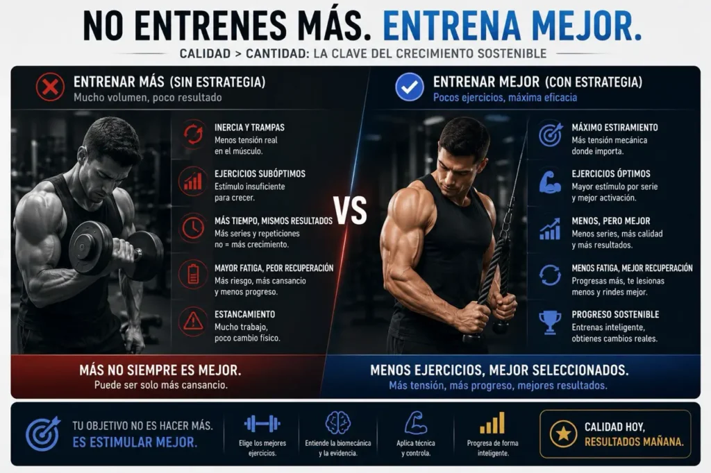 entrenar mejor bíceps y tríceps