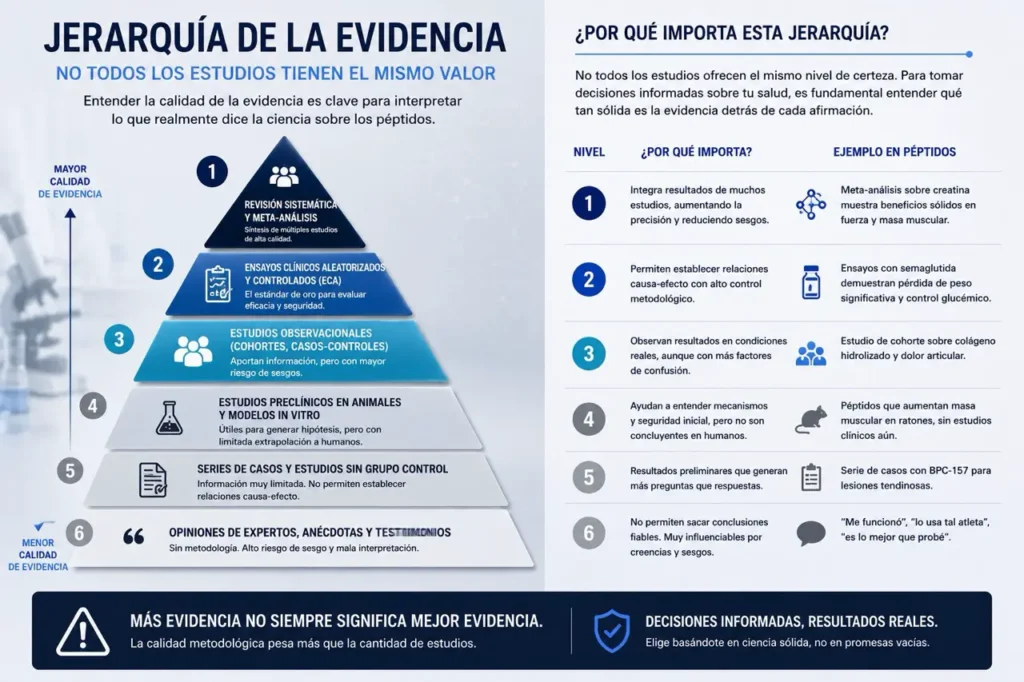 evidencias científica sobre los péptidos