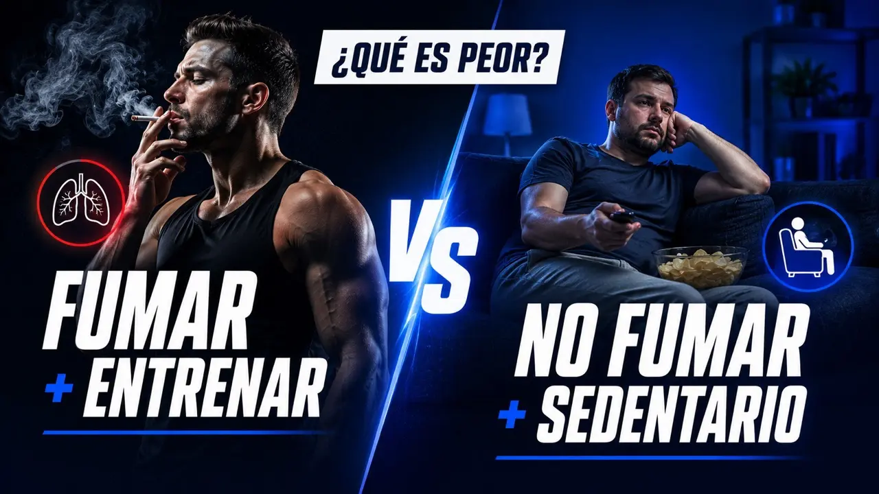 fumar y entrenar o sedentarismo