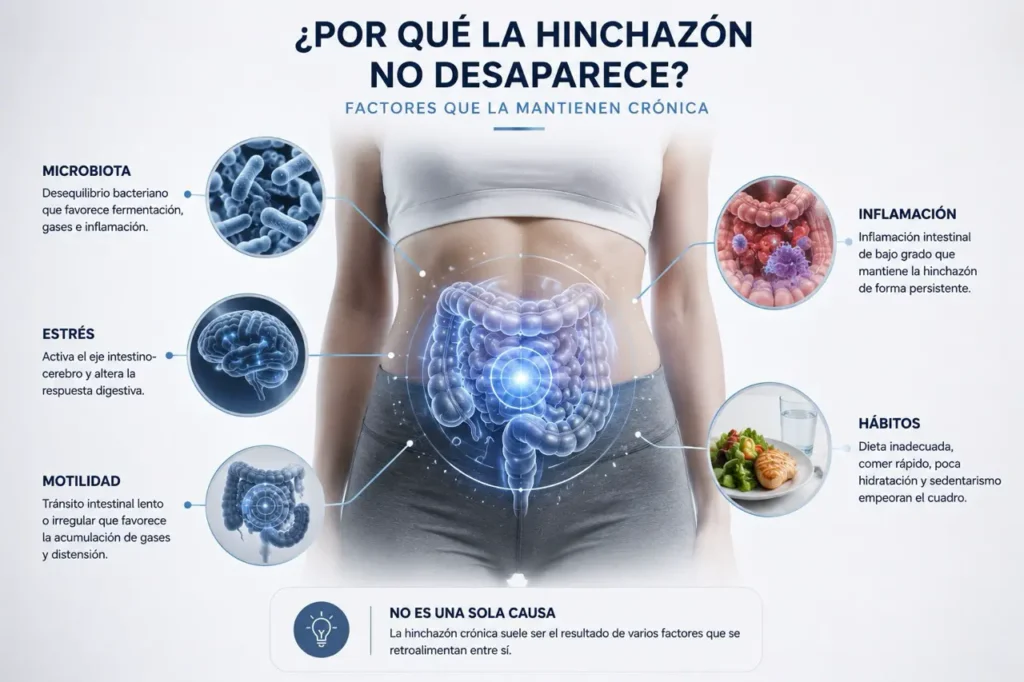 hinchazón abdominal por qué no desaparece