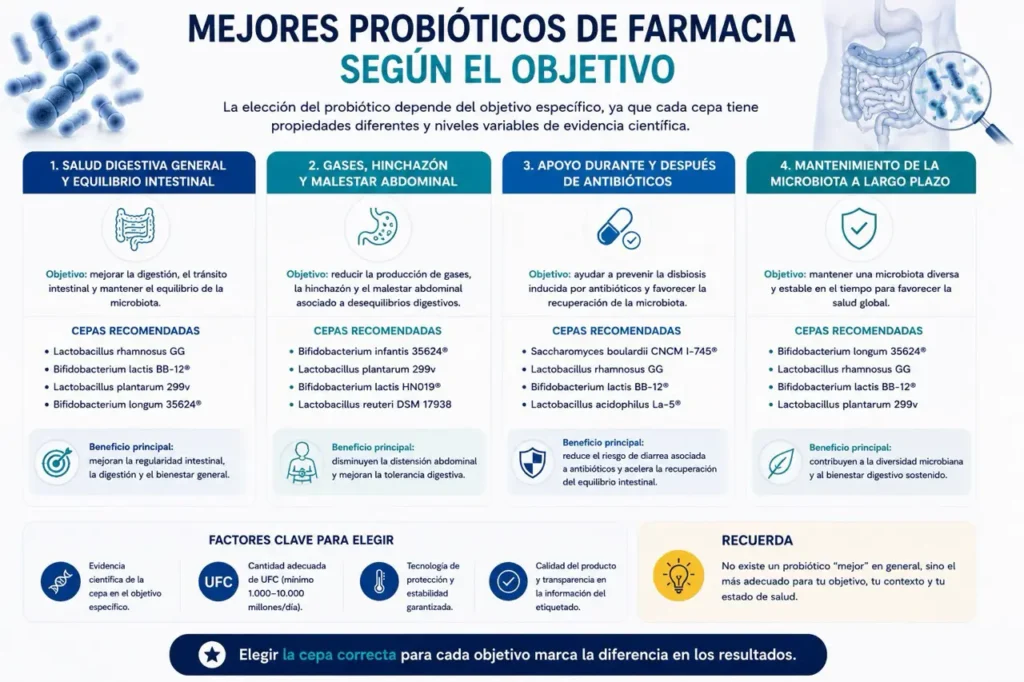 mejores probióticos de farmacia