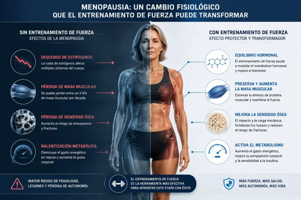 menopausia y entrenamiento de fuerza