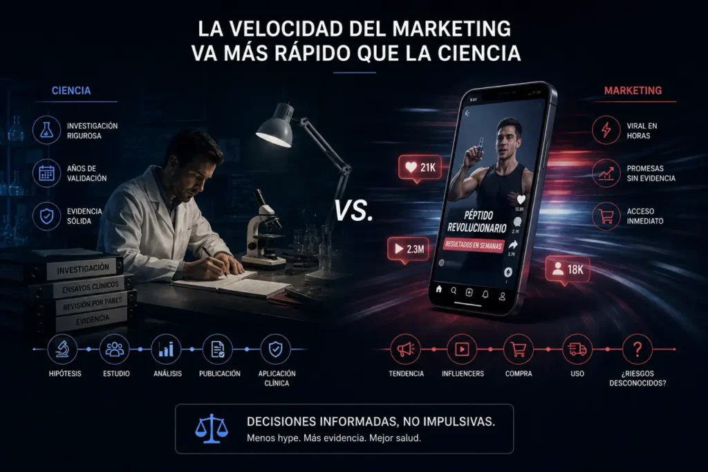péptidos ciencia vs marketing