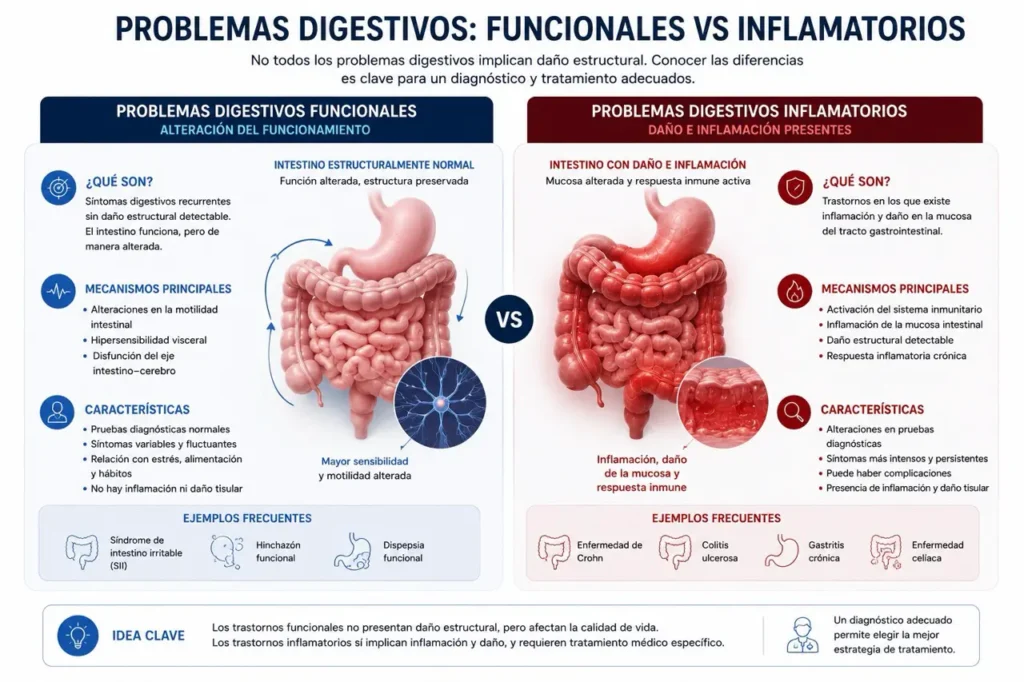 problemas difestivos funcionales vs inflamatorios