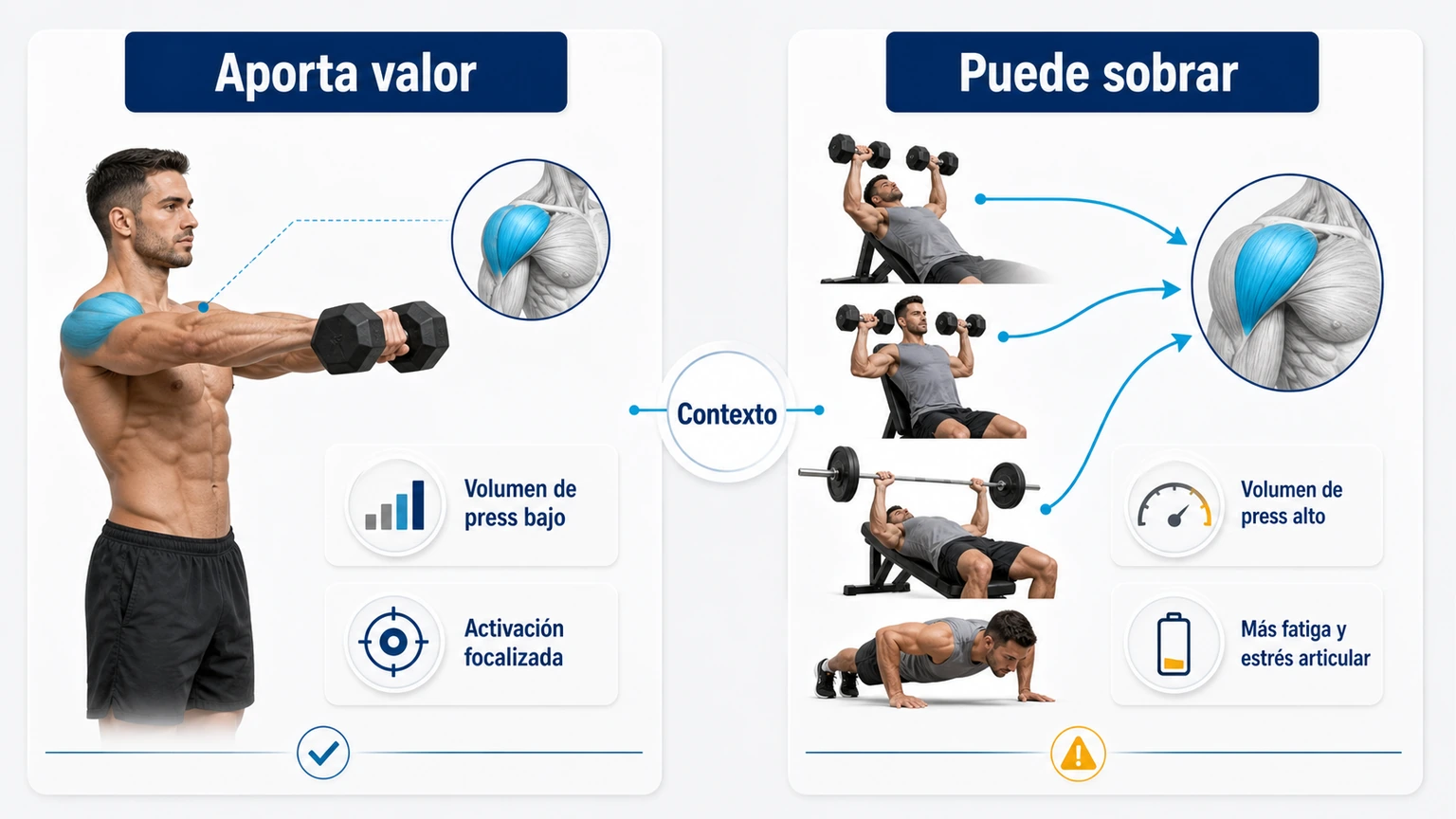 Comparativa sobre cuándo las elevaciones frontales aportan valor o pueden sobrar según el contexto