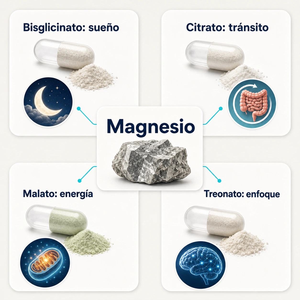 Mapa de formas de magnesio para sueno transito energia y enfoque