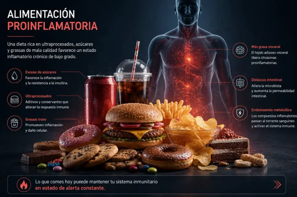 Alimentación proinflamatoria