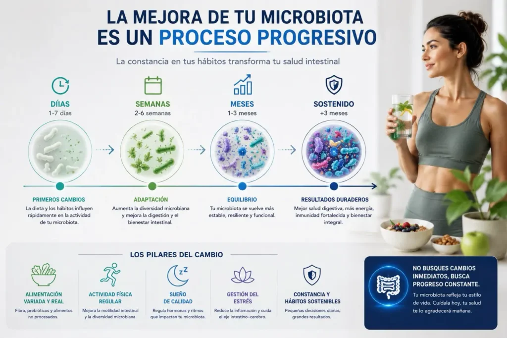 Cuánto tiempo se tarda en mejorar la microbiota
