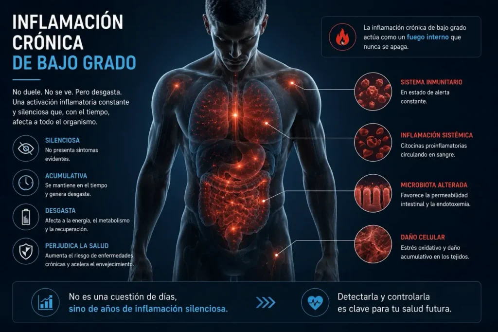 Inflamación crónica de bajo grado qué es y por qué es importante