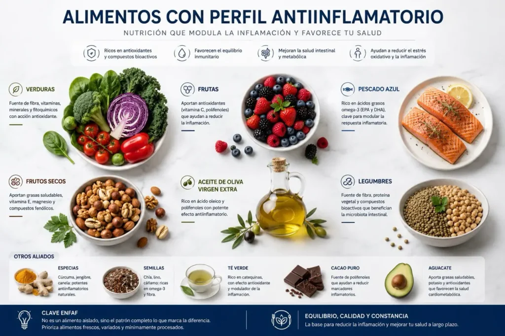 alimentos con perfil antiinflamatorio