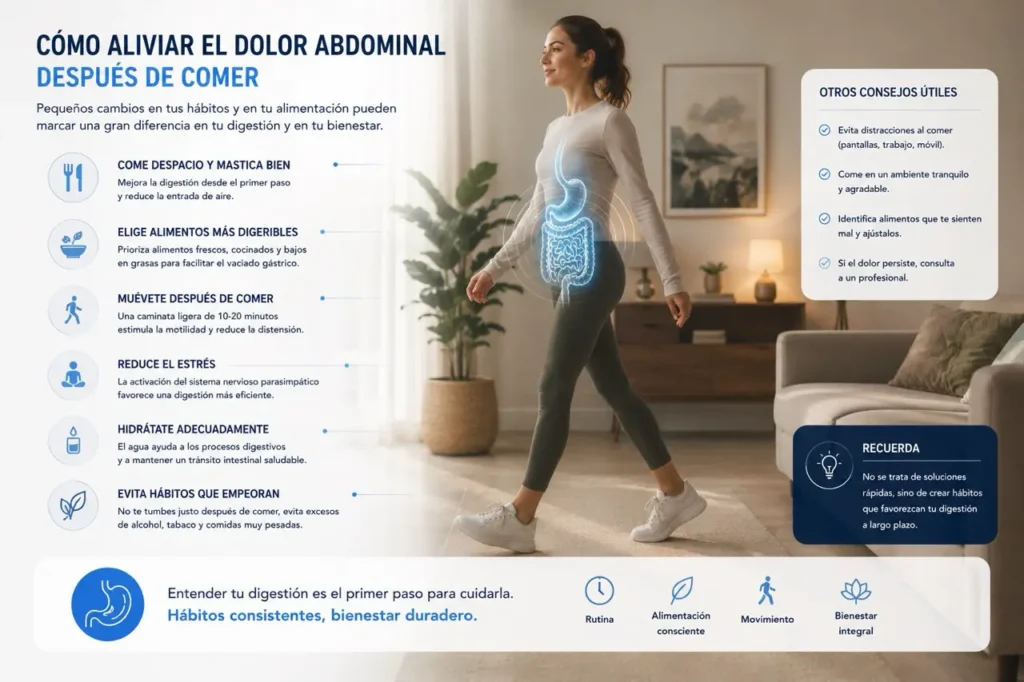 cómo aliviar dolor abdominal
