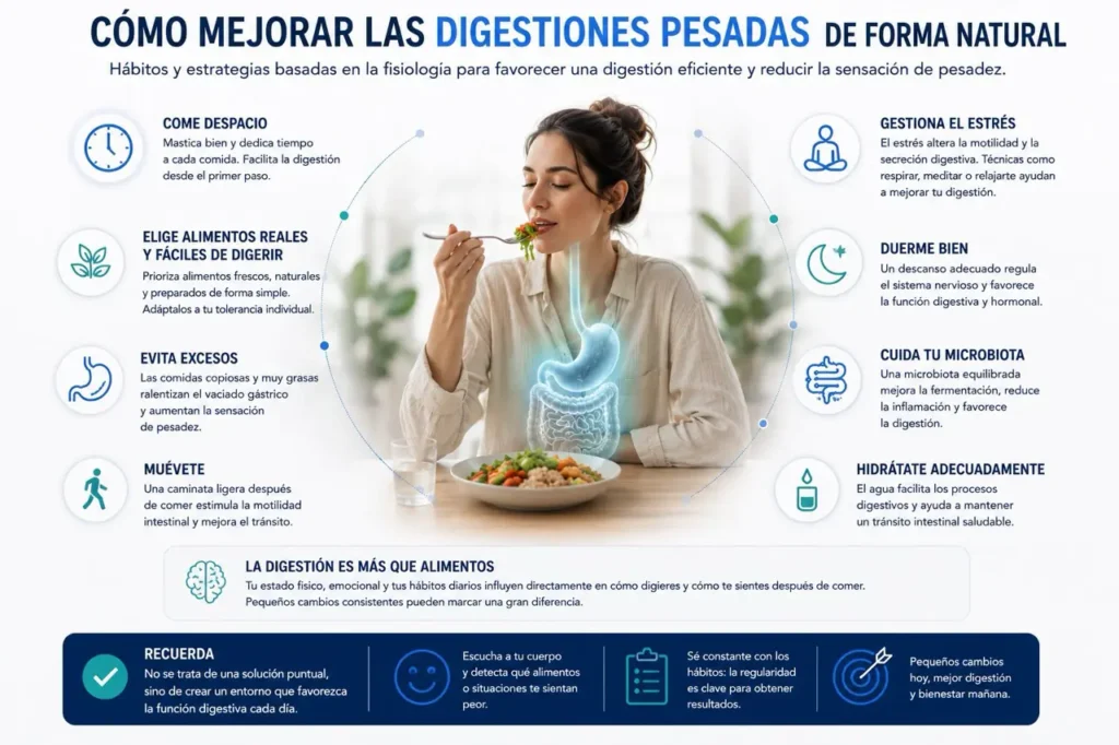 cómo mejorar digestiones pesadas