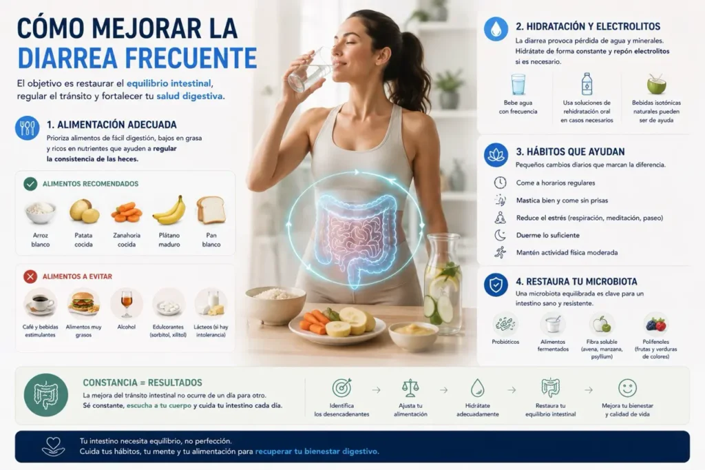 cómo mejorar la diarrea frecuente