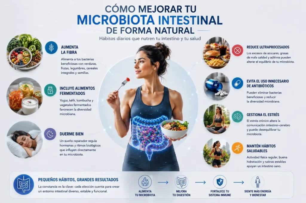 cómo mejorar la microbiota intestinal