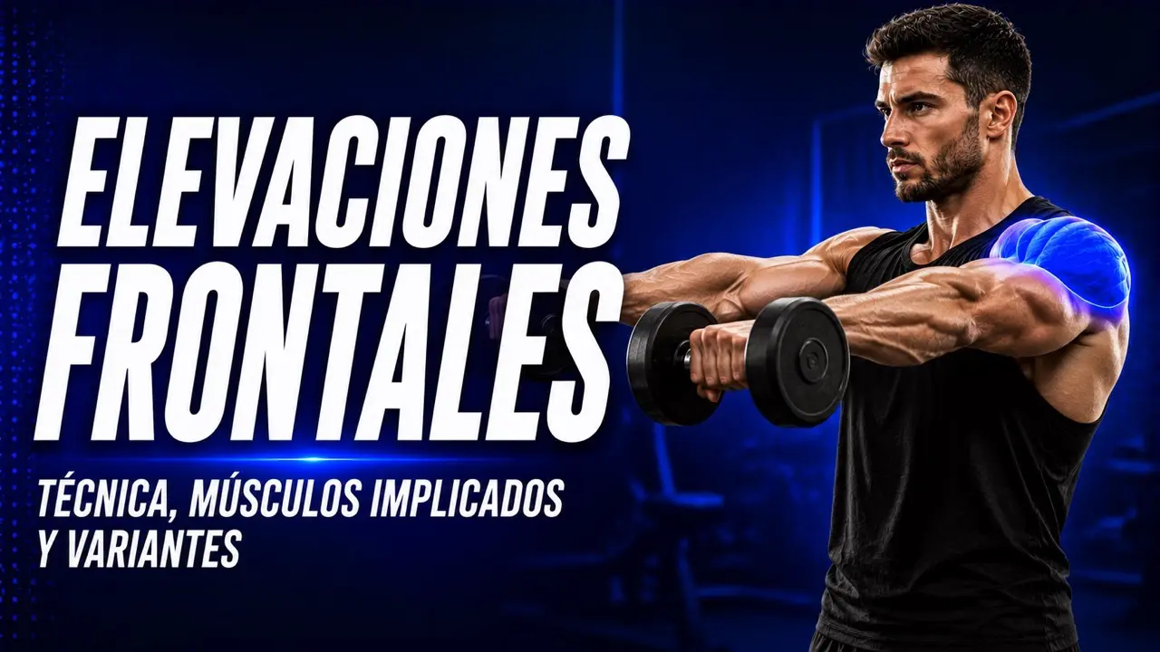 elevaciones frontales técnica y músculos implicados