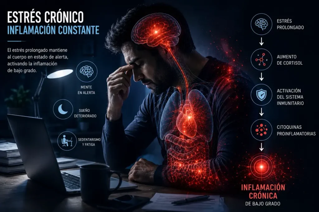 estrés crónico inflamación