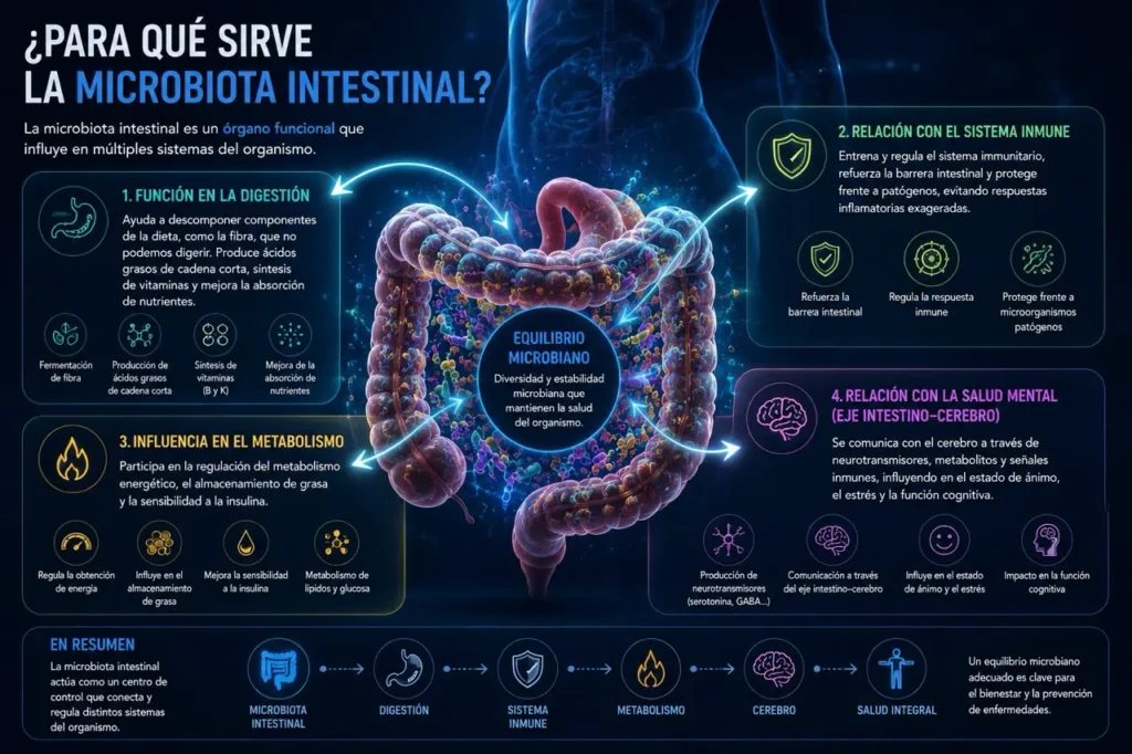 para qué sirva microbiota intestinal