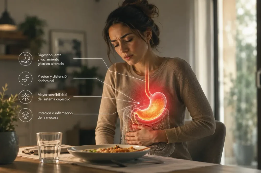 por qué aparece el dolor abdominal después de comer