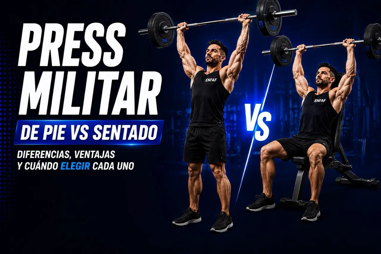 press militar de pie vs sentado