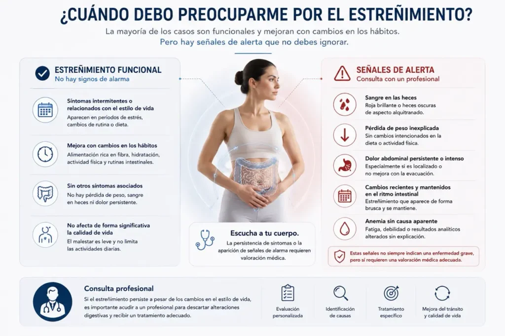 señales alerta estreñimiento crónico
