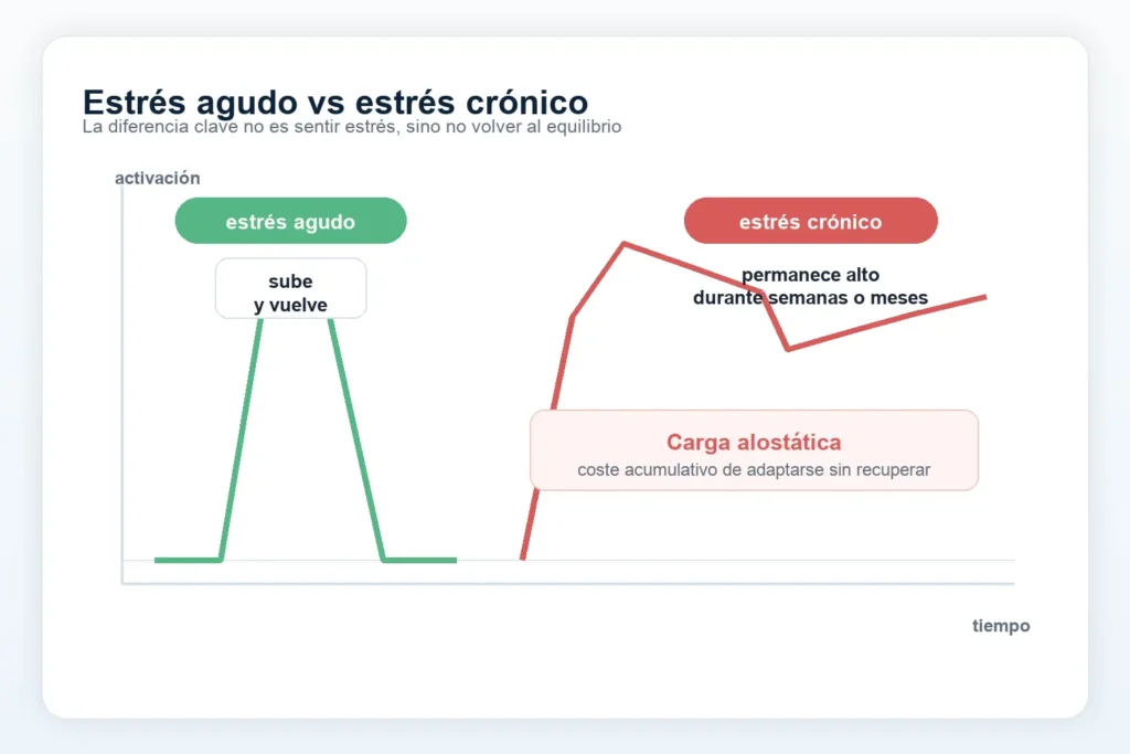 Estrés aguso vs estrés crónico
