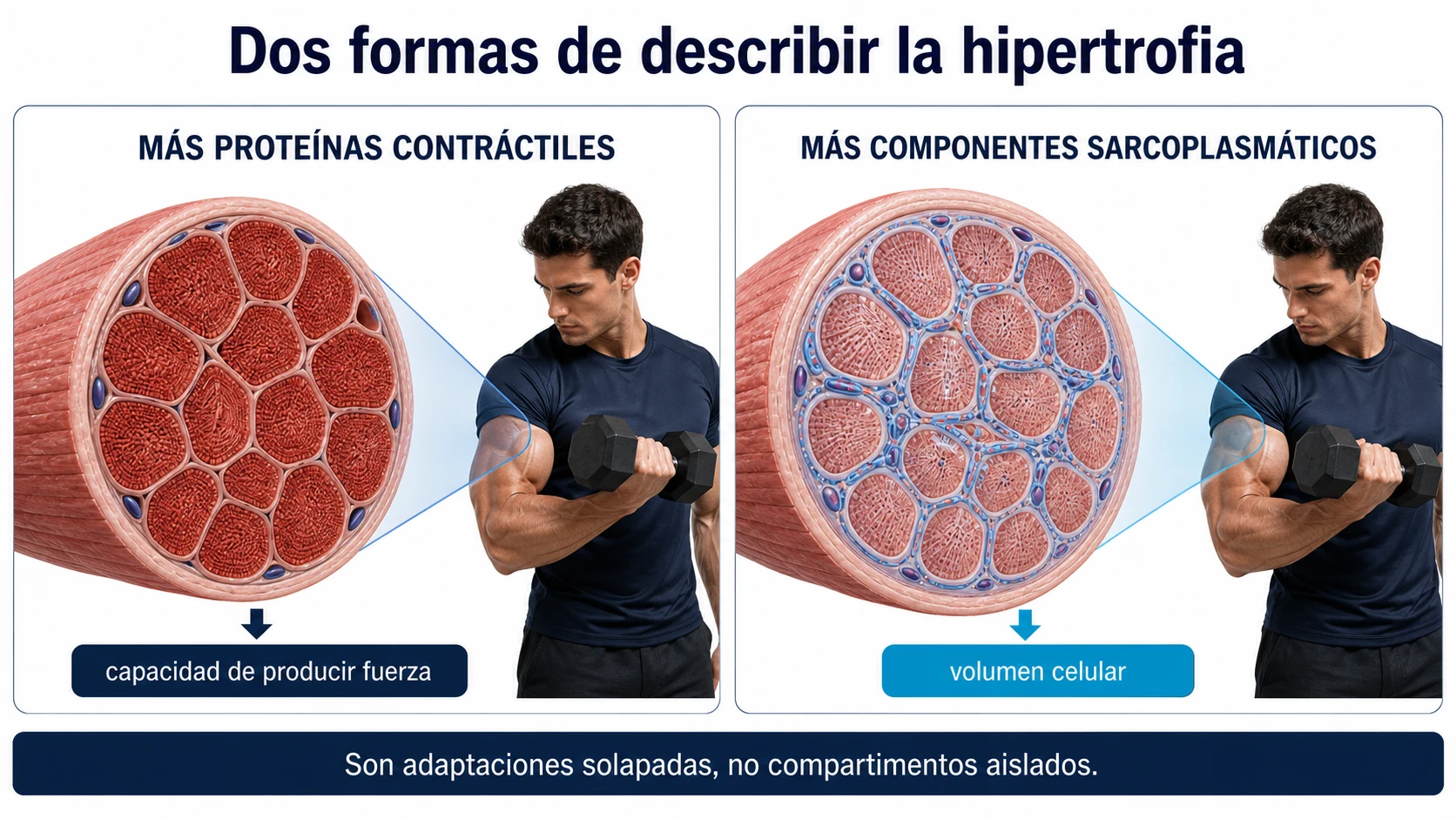 Adaptaciones contráctiles y sarcoplasmáticas de la hipertrofia