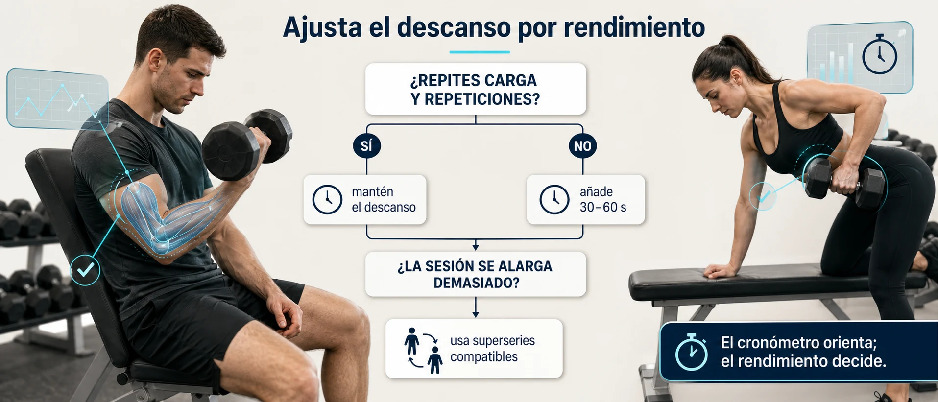 Ajuste del descanso según rendimiento