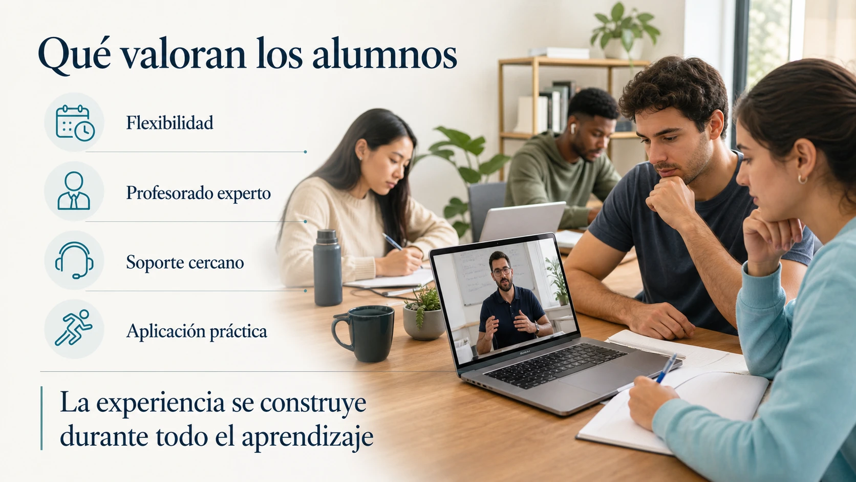 Elementos de una buena experiencia de formación online según los alumnos
