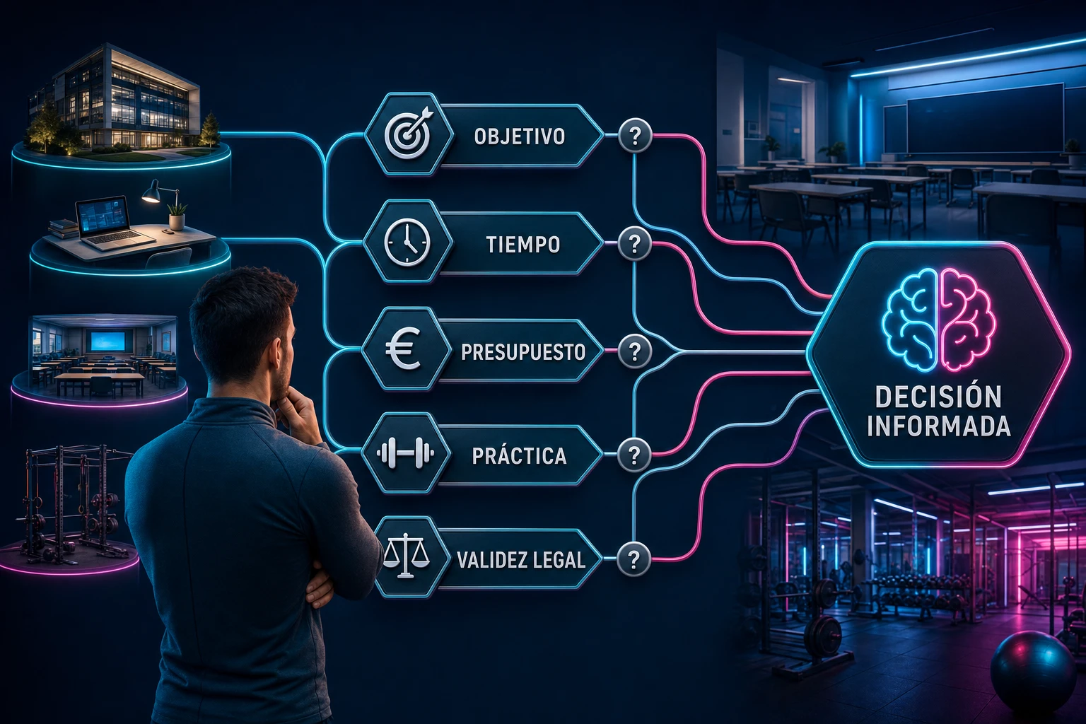 Criterios para elegir dónde estudiar entrenador personal en España