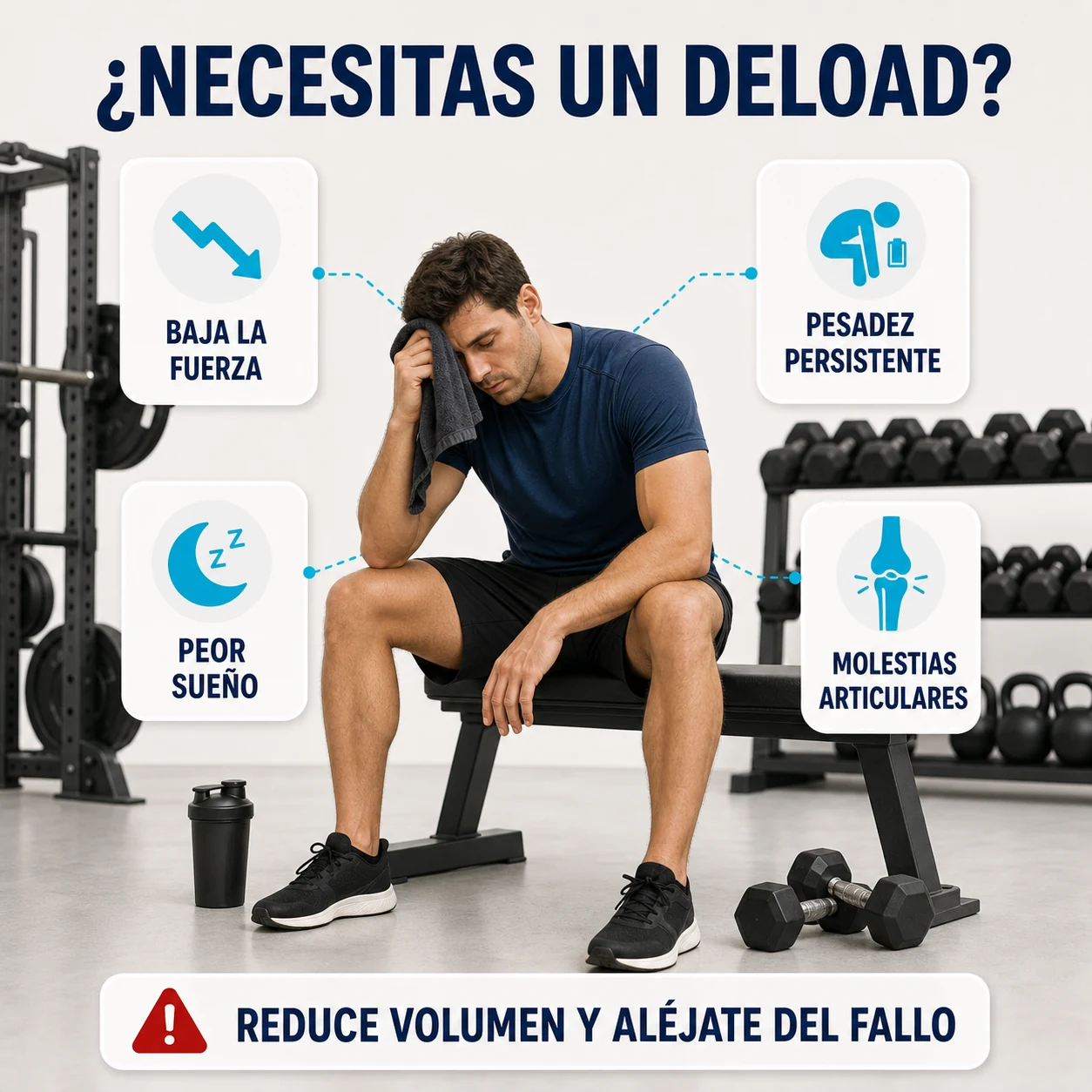 Pérdida de fuerza, pesadez, peor sueño y molestias como señales de descarga